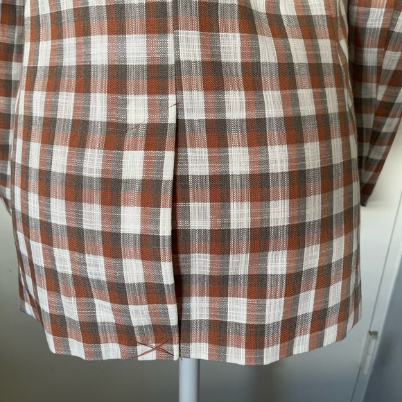 Nine West Women’s Brown and White Checkered Blazer - Picture 7 of 12